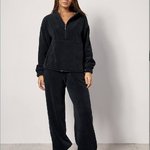 Black fleece suit