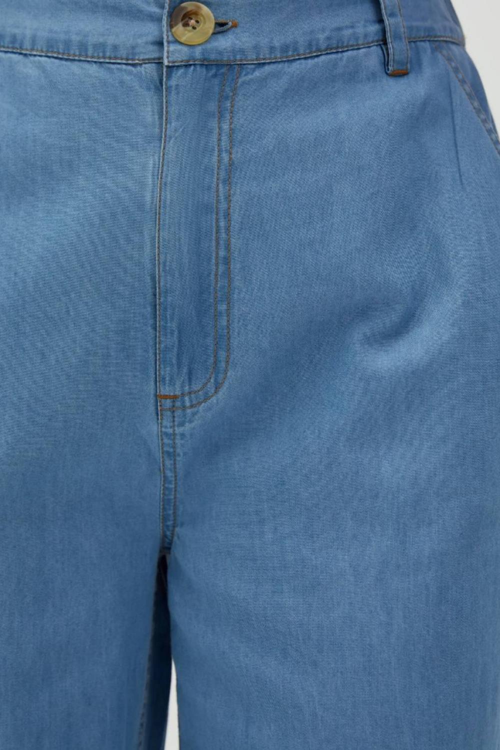 Blue cotton pants