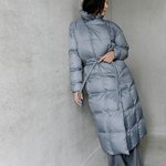 Stylish down jacket for cold weather with a hood
