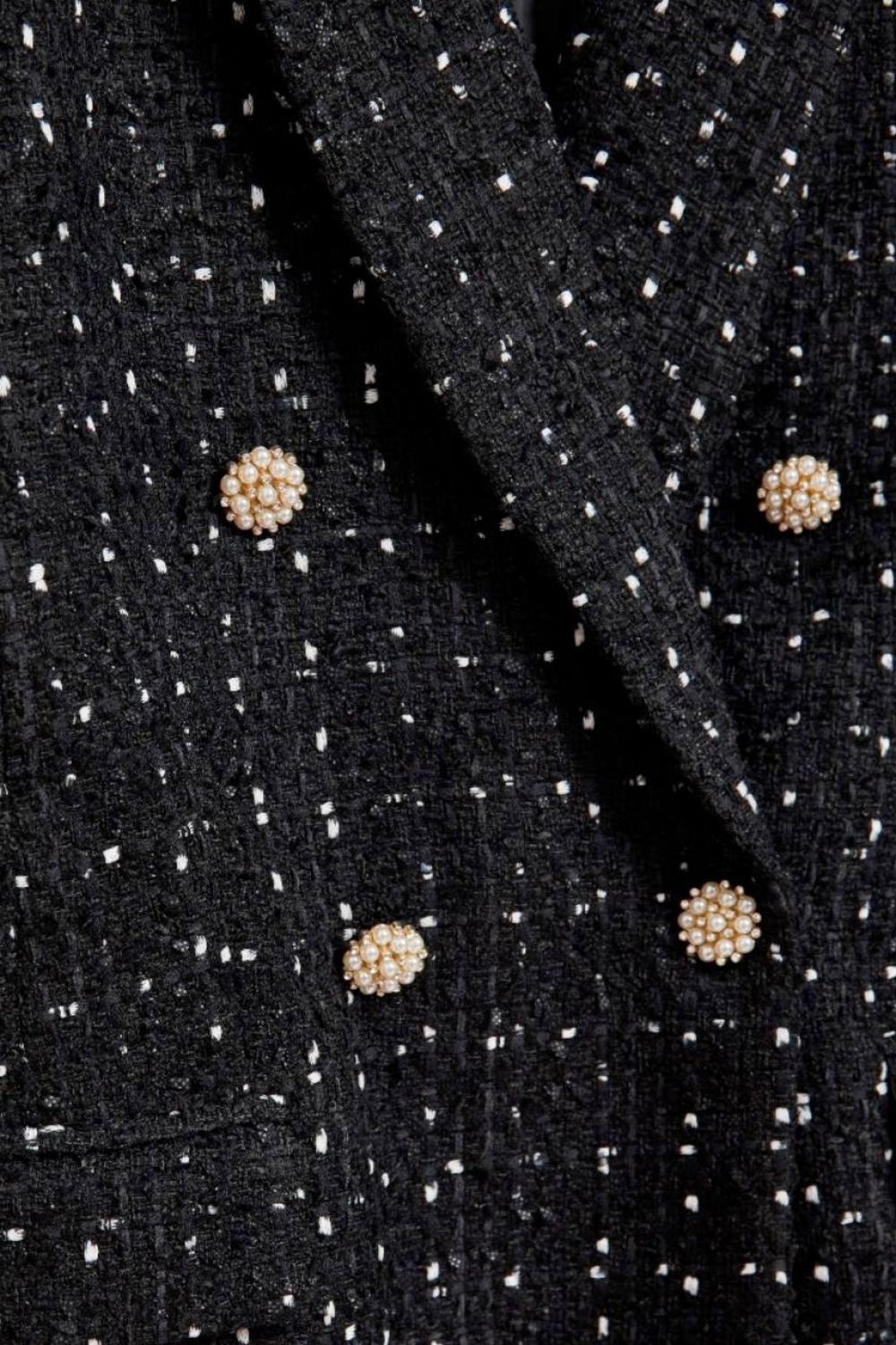 Black tweed jacket Z-MR-4212-L-realiz
