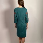 Knitted embroidered dress M-1033-11