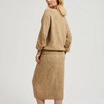 Sand knitted skirt