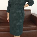 Сукня зелена жаккардова Lubira