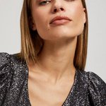 Knitted black T-shirt
