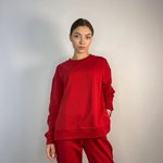 Suit women's sports with joggers red JK018 DIAS
