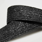 Black straw belt