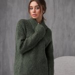 Светр жіночий теплий в кольорі хакі 2020 BELLISE
