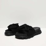Slippers black with a bow L-BU-4000 Moodo