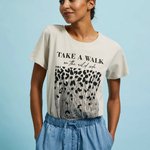 Beige printed T-shirt MOODO