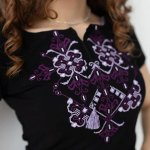 Embroidered women's t-shirt Elegy MEREZHKA