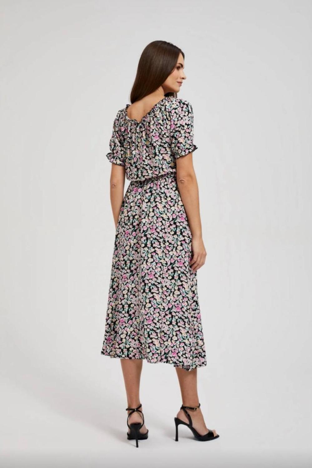 Summer floral midi dress