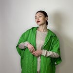 Куртка жіноча весняна зелена з вкороченим рукавом FW22-804 Marina V