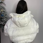 Ecru short vest jacket
