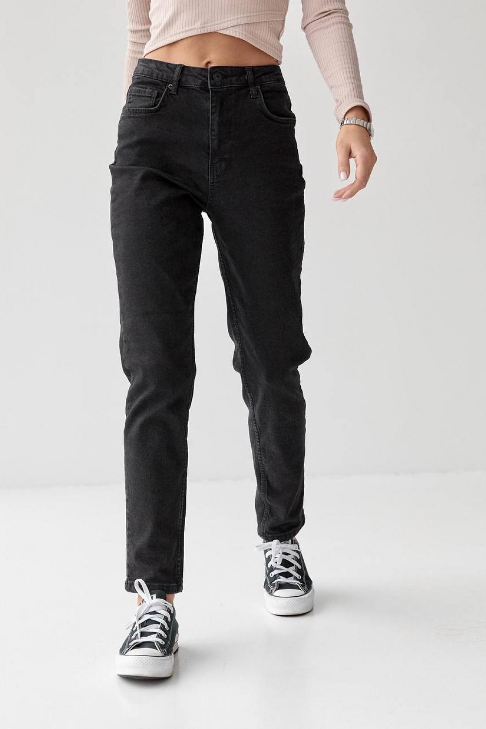Джинси MOM Fit чорні 391_700 Woman Denim