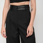 Trousers palazzo black 518 ROY