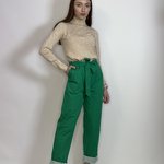 Штани котонові зелені Almae 21PE083