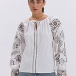 Ecru embroidery