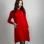 Сукня трикотажна червона PPT Style Н-9116
