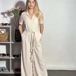 Jumpsuit made of milk linen