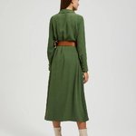 Khaki shirt dress MOODO