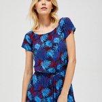Overalls made of viscose in floral print MOODO