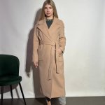 Beige coat for women
