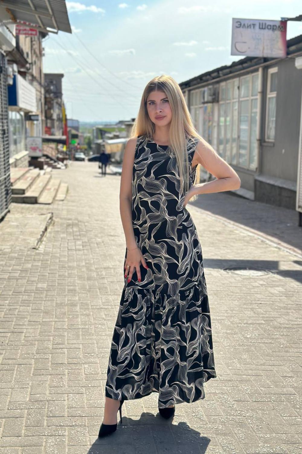 Black summer maxi dress