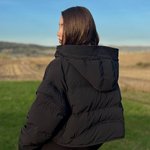 Black short vest jacket 1365-Realiz