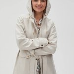 Spring beige raincoat