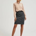 Light brown classic blouse