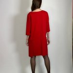Сукня червона з квіткою woman fashion