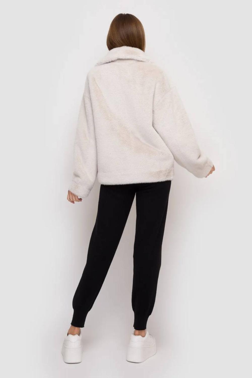 The eco-fur sheepskin coat
