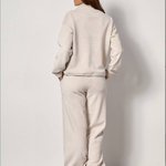 Beige fleece suit