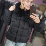 Black winter jacket for women