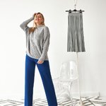 Trousers straight cut blue Bellise1965