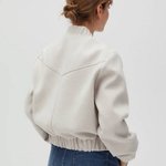 Beige felt jacket