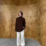 Bordo oversized sweater 100% wool