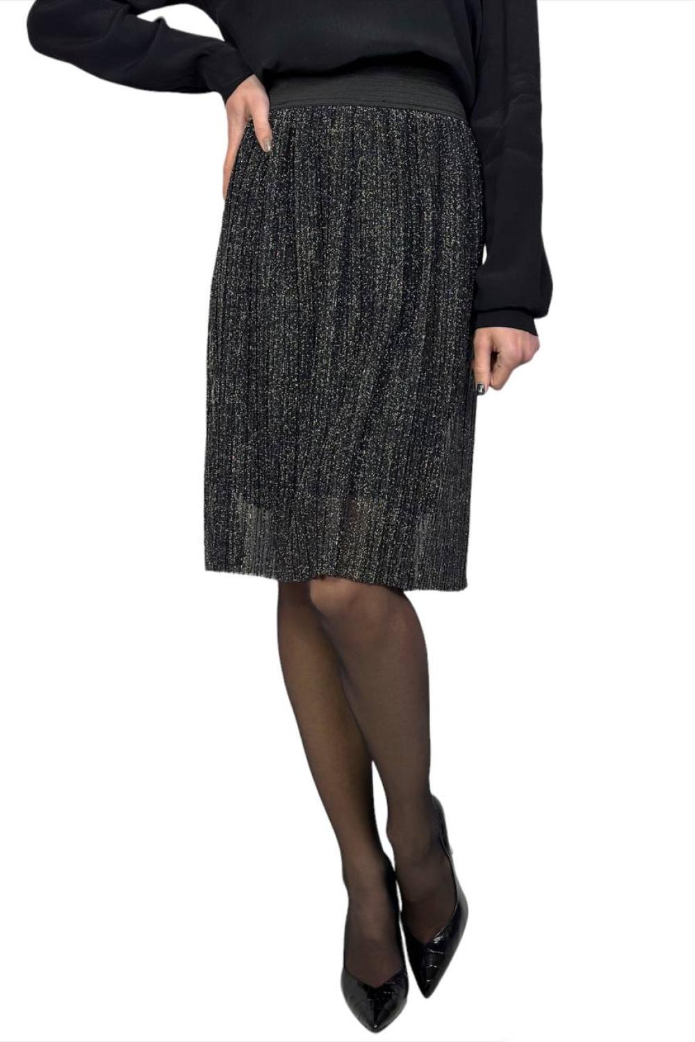 Pleated skirt with lurex Z-SC-3020 Moodo