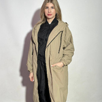 Beige raincoat