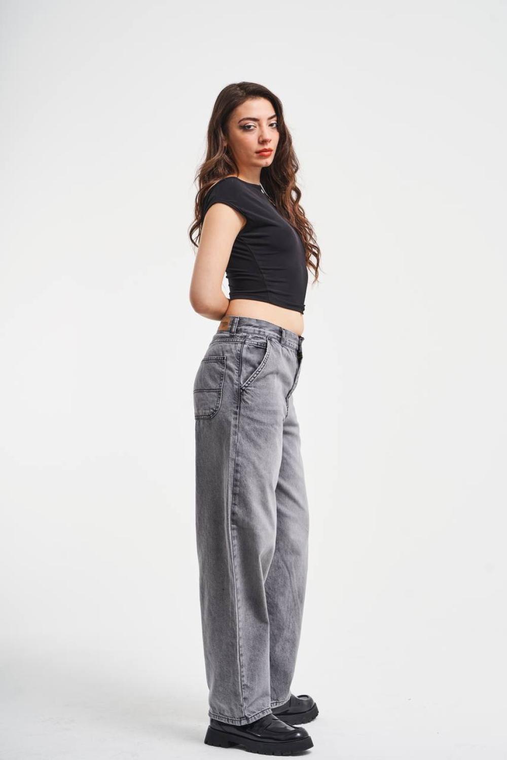Grey denim Skater