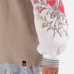 Women's embroidered linen shirt