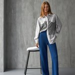 Trousers straight cut blue Bellise1965