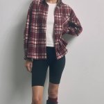 Stylish checkered shirt with patch pocket on the chest