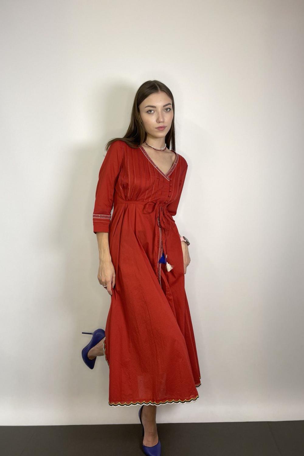 Rhum Raisin boho terracotta dress