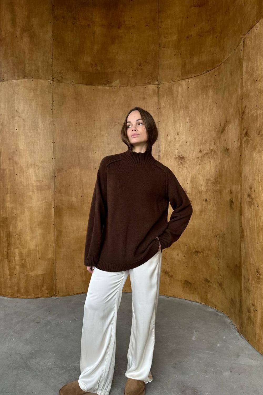 Bordo oversized sweater 100% wool