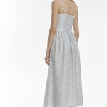 Women's sundress milky in cornflower print