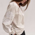 Women's embroidered linen jacket Malva SVARGA