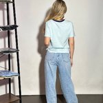 Blue mom jeans
