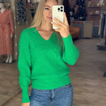 Green sweater FW22-058
