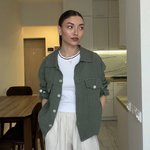 Сорочка оливкова з льону 22_olive